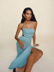 Manon Dress - Turquoise