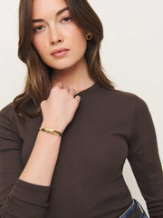 Davy Long Sleeve Crewneck Tee - Mole