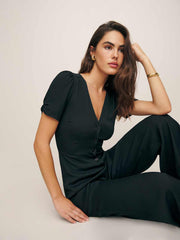 France Jumpsuit - Black