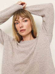 Cashmere Boyfriend Sweater - Barley