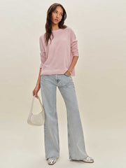 Cashmere Boyfriend Sweater - Cherry Blossom