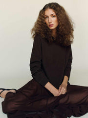 Cashmere Boyfriend Sweater - Mole
