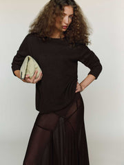 Cashmere Boyfriend Sweater - Mole