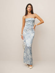 Frankie Silk Dress - Porcelain