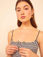 Violaine Linen Dress - April Check
