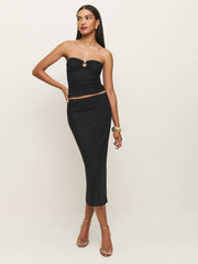 Iris Knit Skirt - Black