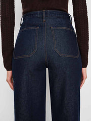 Alyssa Stretch High Rise Wide Leg Jeans - Seneca