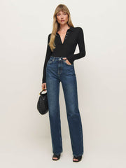 Wilder High Rise Wide Leg Jeans - Donner