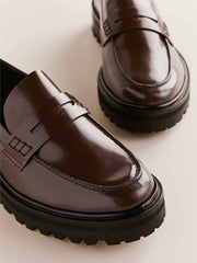 Agathea Chunky Loafer - Espresso Leather
