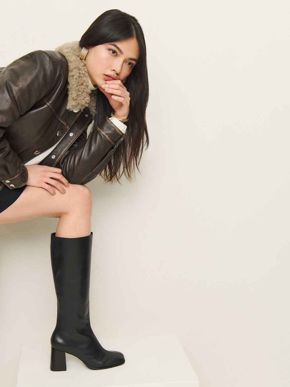 Nylah Knee Boot - Black
