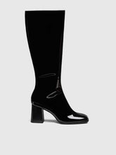 Nylah Knee Boot - Black Patent
