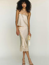 Spritz Silk Top - Almond