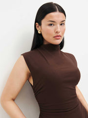Alden Knit Dress - Cafe