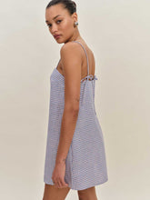 Aubree Linen Dress - Stellar Check