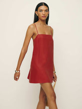 Aubree Linen Dress - Sundried Tomato