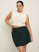 Veranda Linen Skirt Es - Black