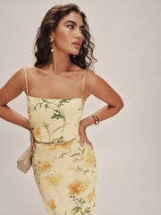 Petites Frankie Silk Dress - Honeyglow