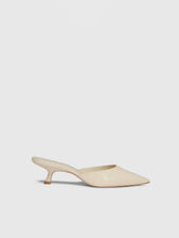 Wilda Kitten Mule - Parmesan Patent