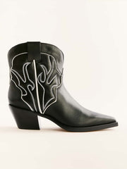 Otto Mini Western Boot - Black / Ivory