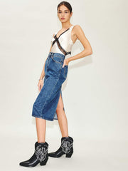 Otto Mini Western Boot - Black / Ivory