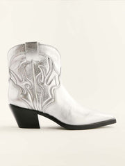 Otto Mini Western Boot - Silver