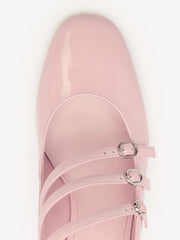 Mimi Buckle Pump - Powder Pink Patent
