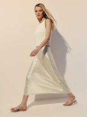 Layla Silk Skirt - Sugar