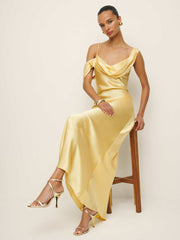 Ronda Silk Dress - Sunshine
