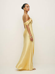 Ronda Silk Dress - Sunshine