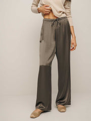 Petites Olina Silk Pant - Morel
