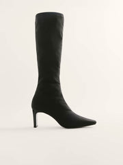 Rosa Stretch Knee Boot - Black