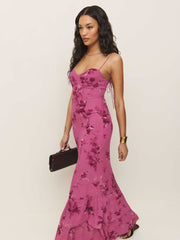 Fallon Dress - Hothouse Rose