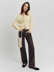 Val 90s Mid Rise Straight Jeans - Mole