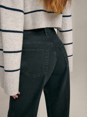 Val 90s Mid Rise Straight Jeans - Vana