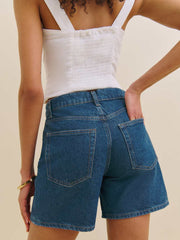 Raye Mid Rise 6” Relaxed Jean Shorts - Cleary