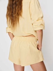 Mila Linen Short - Parmesan