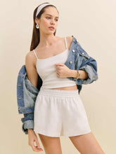 Mila Linen Short - White