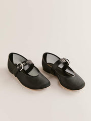 Bethany Ballet Flat - Black Mesh