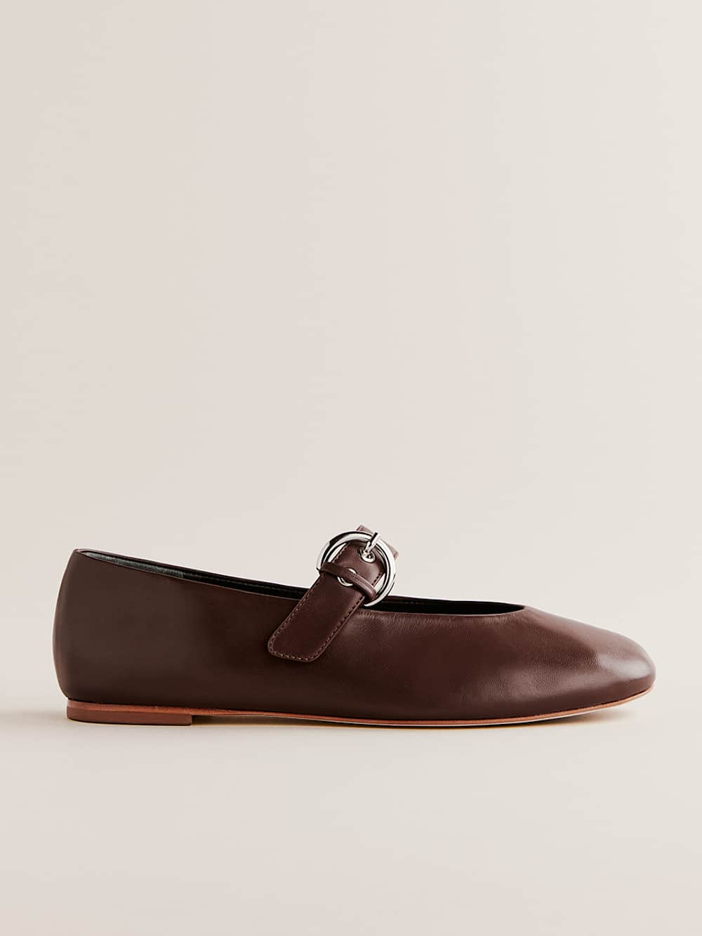 Bethany Ballet Flat - Chestnut Leather