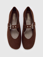 Bethany Ballet Flat - Espresso Suede