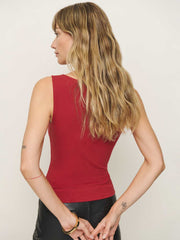 Dusk Knit Top - Lipstick