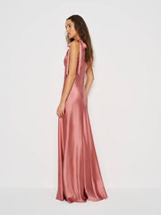 Pernille Silk Dress - Dried Rose