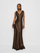Pernille Silk Dress - Pinecone