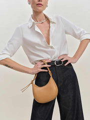 Mini Rosetta Shoulder Bag - Cappuccino Leather