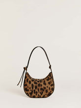 Mini Rosetta Shoulder Bag - Leopard Suede