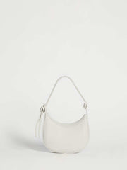 Mini Rosetta Shoulder Bag - White Leather