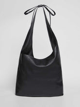Oversized Vittoria Tote - Black Leather