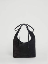 Small Vittoria Tote - Black Suede