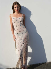 Parma Dress - Almond Embellished
