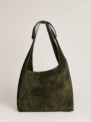 Medium Vittoria Tote Bag - Leccio Suede